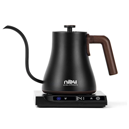 Small Coffee Electric Kettle with Temperature Control Tea Pot Drip Pour Over Stainless Steel Gooseneck Coffee Kettle